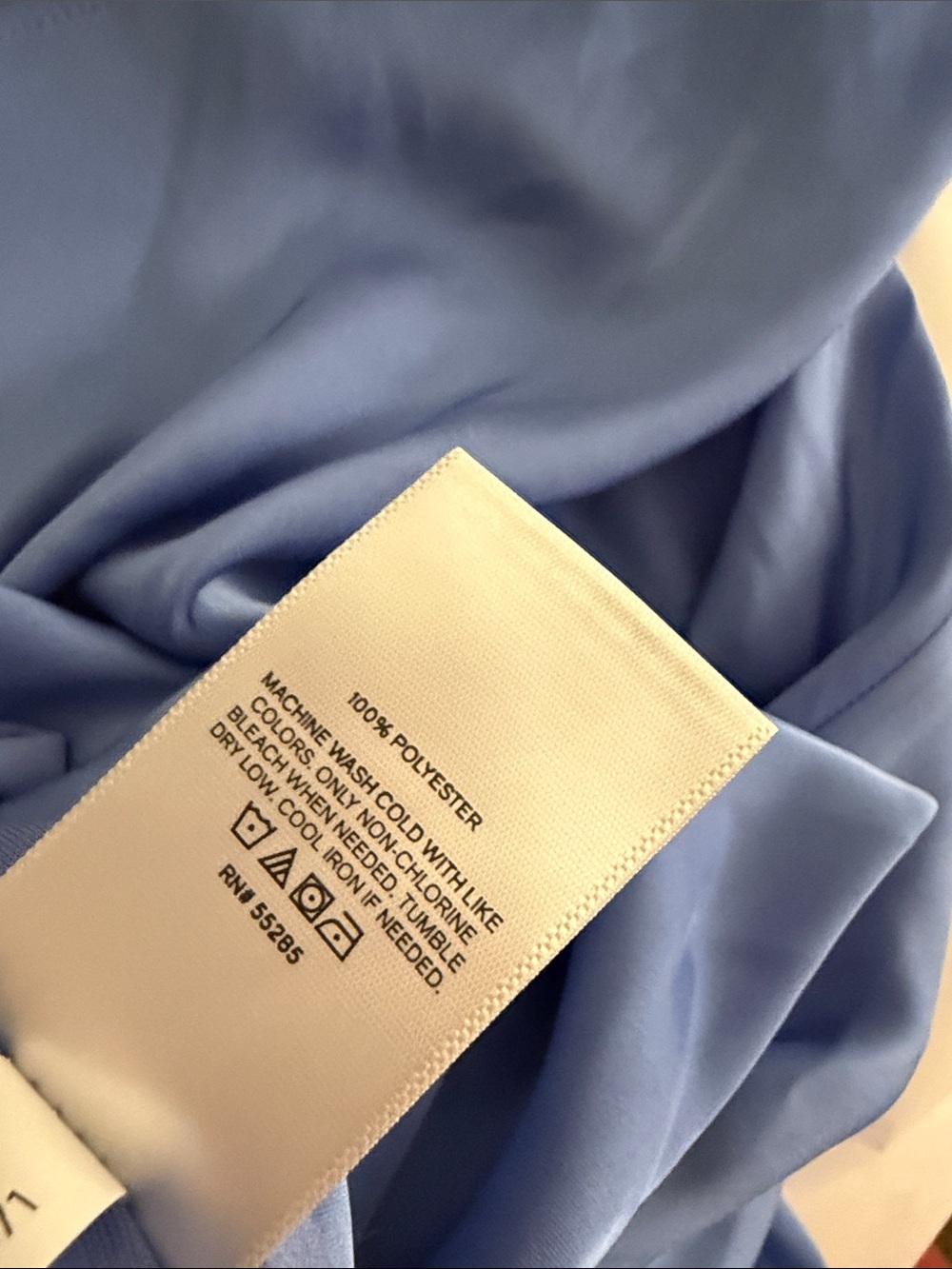 Express Periwinkle Ruffle Wrap High-Low Slip Dress - Picture 4 of 4
